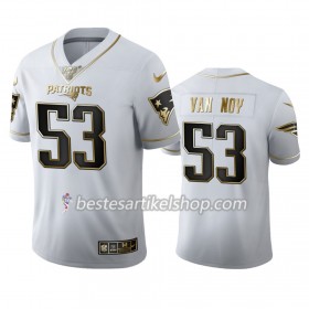 Herren New England Patriots Trikot Kyle Van Noy 53 Nike Weiß Golden Edition 100th